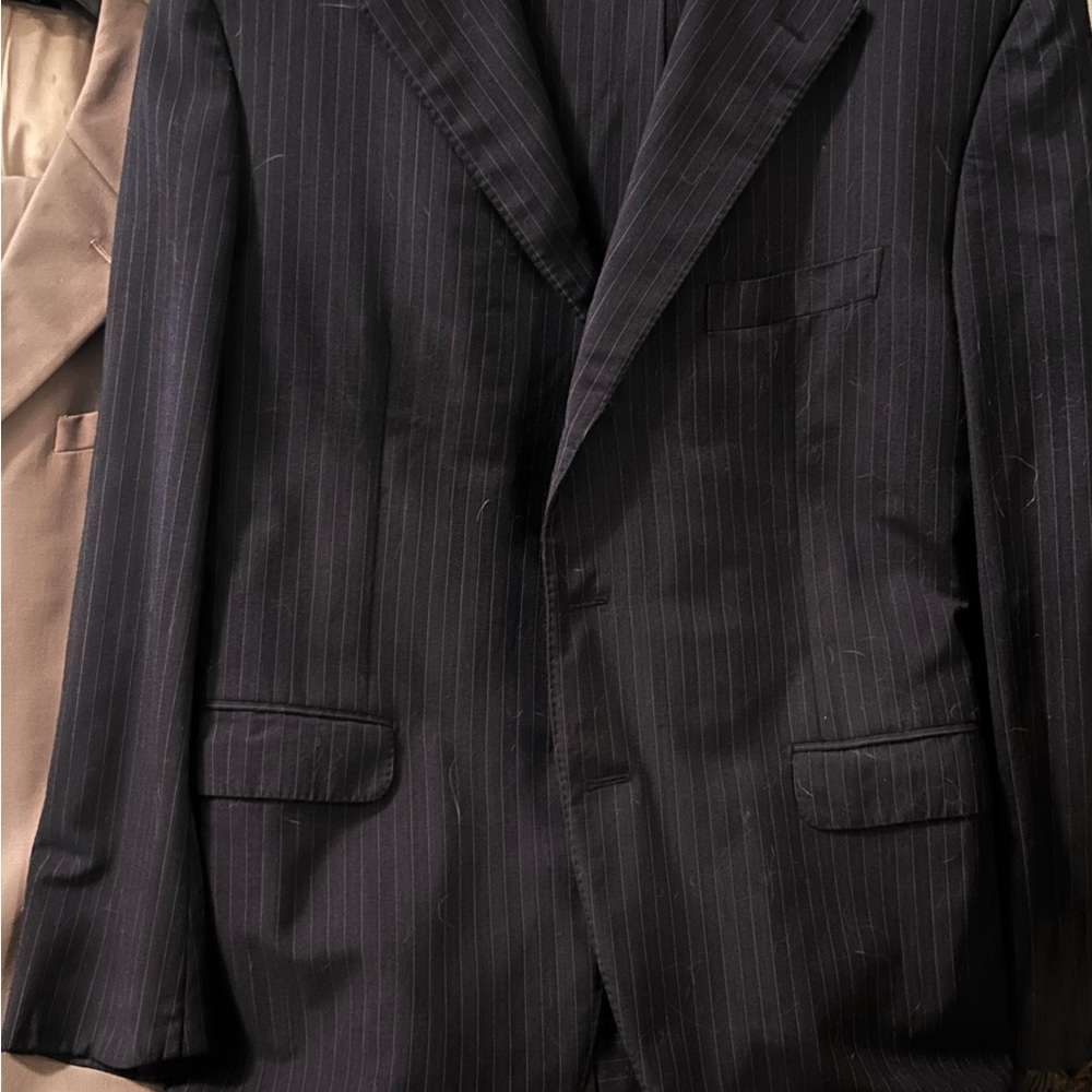 Cornellani Dark Gray Pinstripe Men's Suit